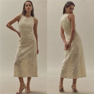 NWT Endless Rose Sequin Textured Floral Sleeveless Midi/Maxi dress size medium.